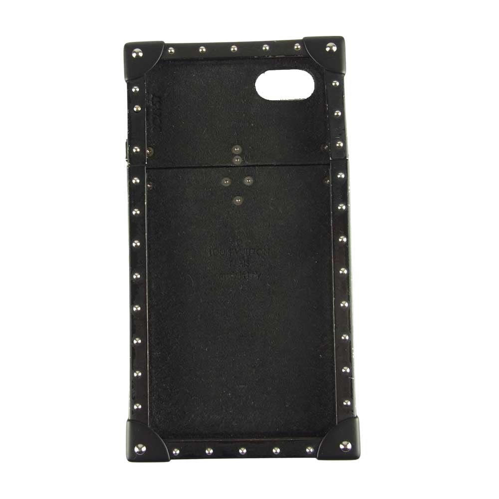 LOUIS VUITTON ルイ・ヴィトン M62613 モノグラム エクリプス フラグメント アイトランク iphone アイフォンケース スマホケース ブラック系【中古】