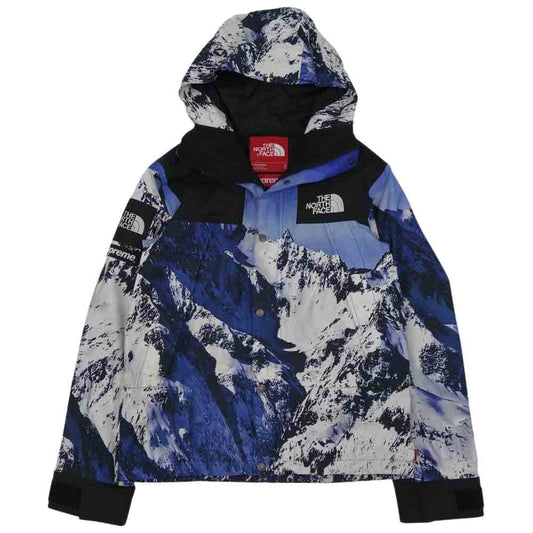 Supreme シュプリーム 17AW × THE NORTH FACE ノースフェイス Mountain Jacket 雪山 マウンテン パーカー ブルー系 S【中古】