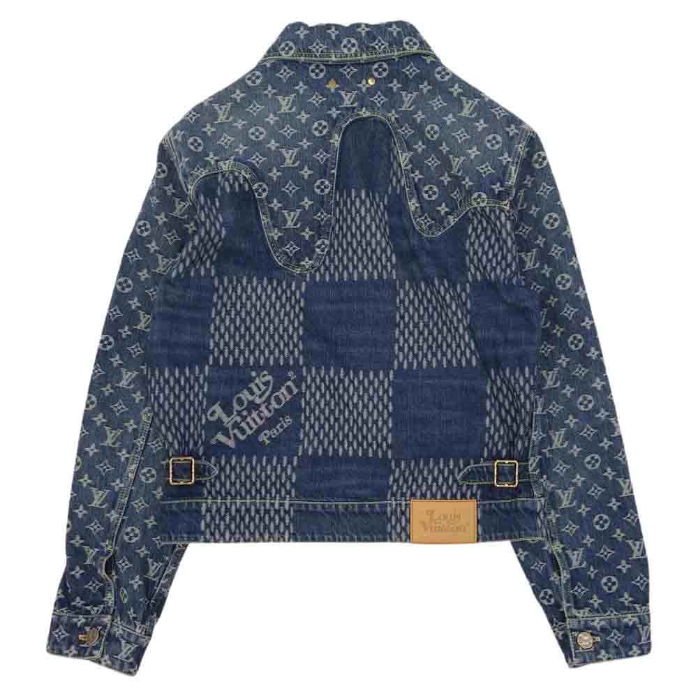 LOUIS VUITTON ルイ・ヴィトン 20AW 1A7YD6 NIGO ジャイアント ダミエ ウェーブス モノグラム インディゴブルー系 44【中古】
