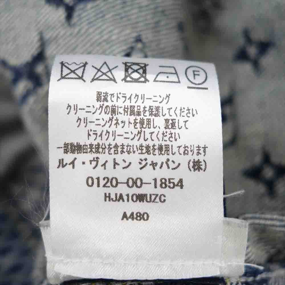 LOUIS VUITTON ルイ・ヴィトン 20AW 1A7YD6 NIGO ジャイアント ダミエ ウェーブス モノグラム インディゴブルー系 44【中古】