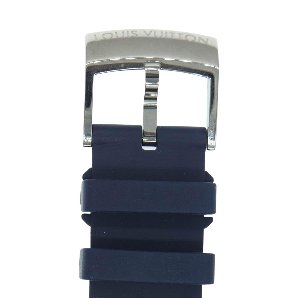 LOUIS VUITTON ルイ・ヴィトン Q1DM0 タンブール スリム エクリプス ラバーバンド シルバー系 ネイビー系【中古】