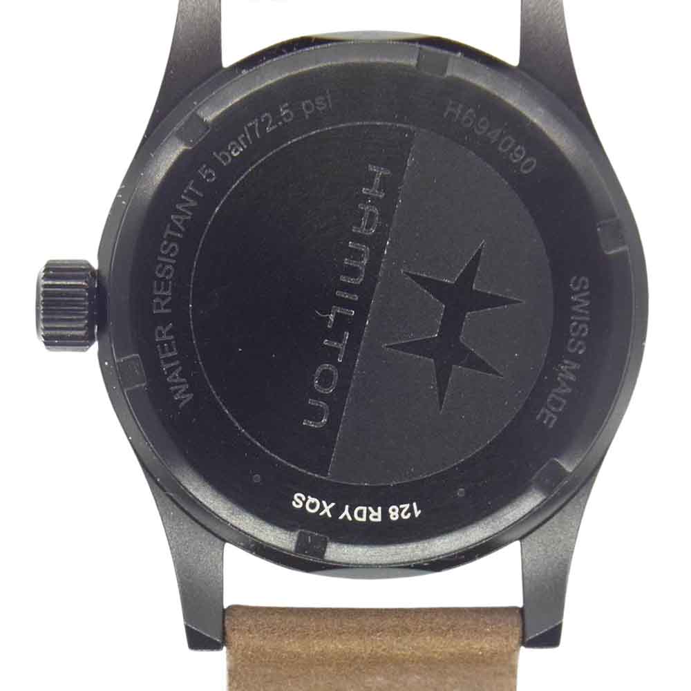 HAMILTON ハミルトン H694090 カーキフィールドメカニカル 手巻き 時計 ブラウン系【美品】【中古】
