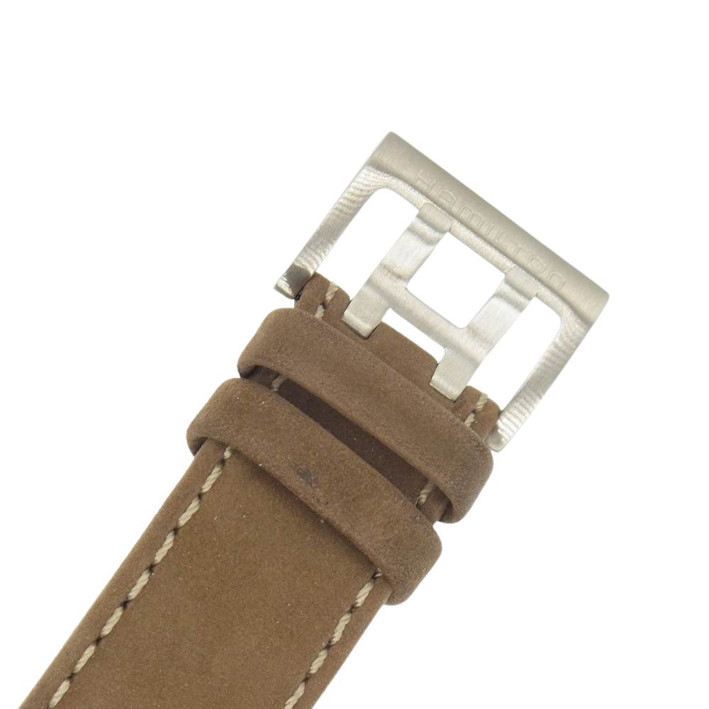 HAMILTON ハミルトン H694090 カーキフィールドメカニカル 手巻き 時計 ブラウン系【美品】【中古】
