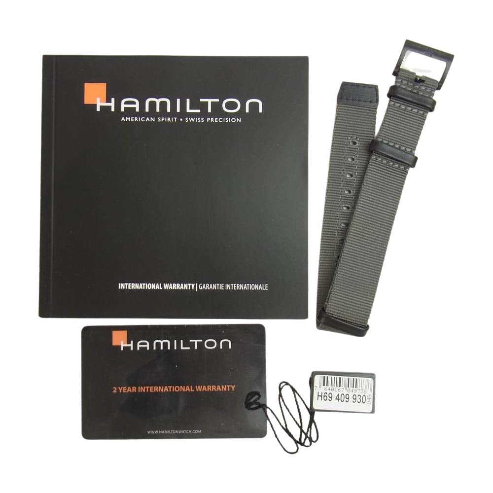 HAMILTON ハミルトン H694090 カーキフィールドメカニカル 手巻き 時計 ブラウン系【美品】【中古】