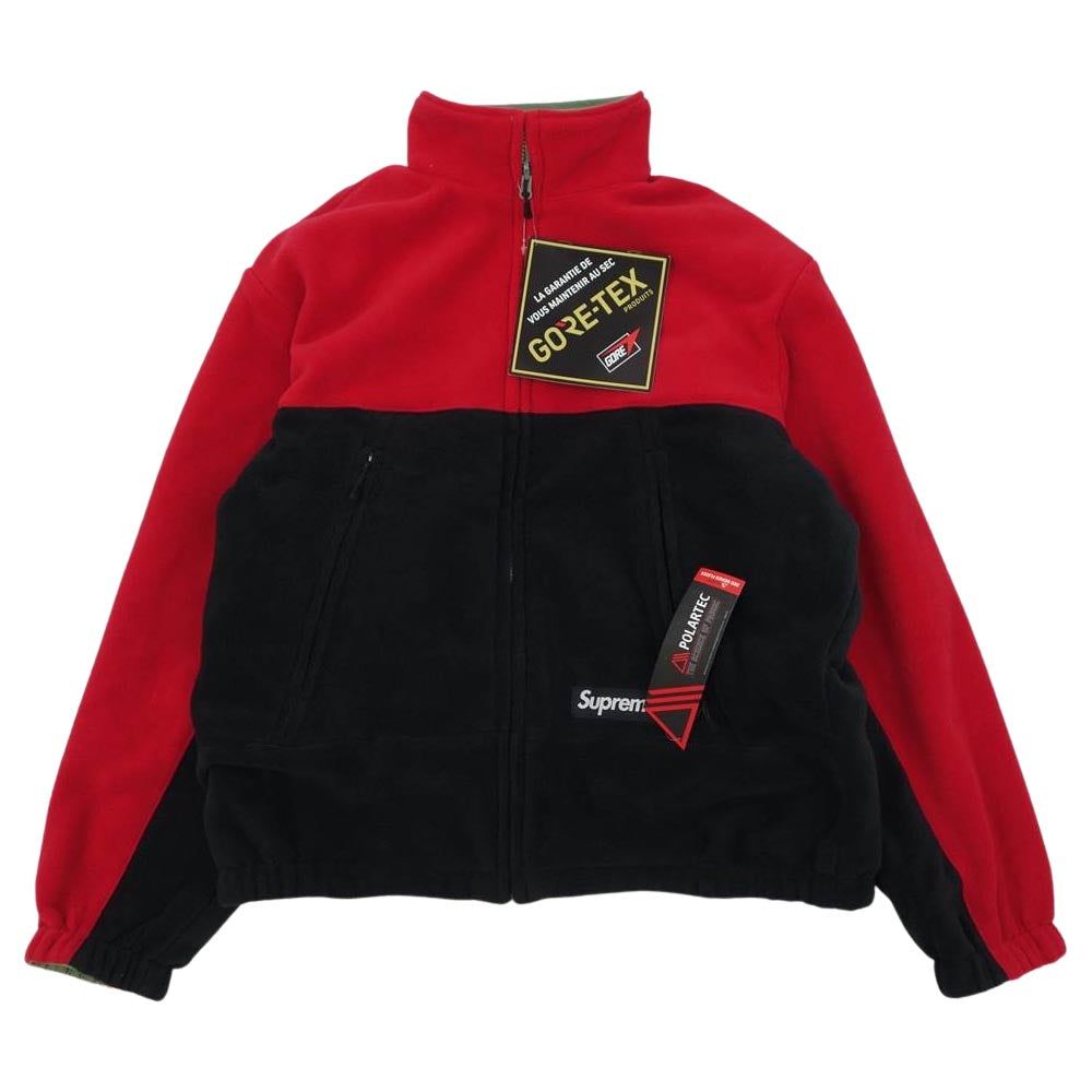 Supreme シュプリーム 22SS GORE-TEX Reversible Polartec Lined Jacket ゴアテックス リバーシブル ポーラテック ライン ジャケット グリーン系 ブラック系 L【新古品】【未使用】【中古】