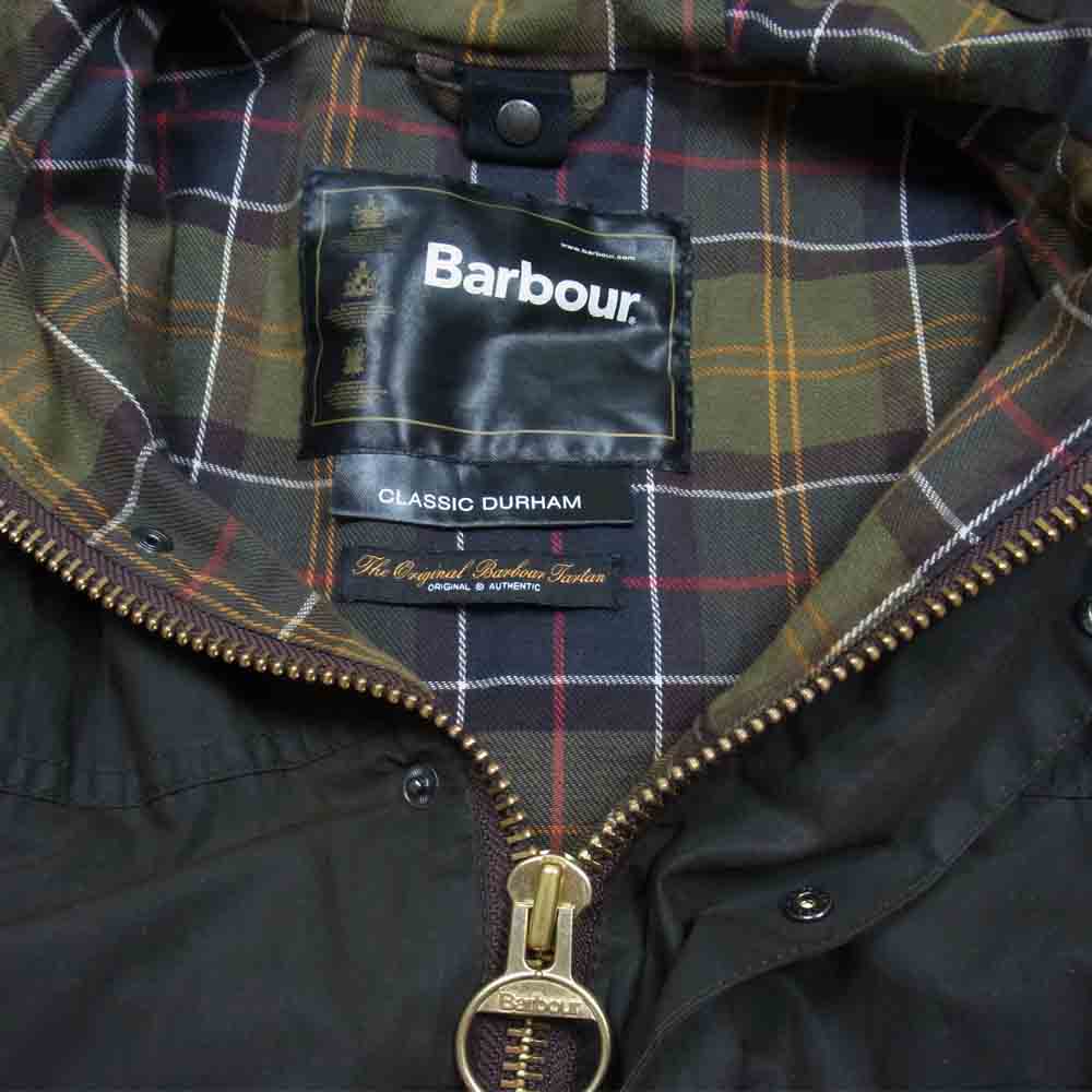 Barbour バブアー 1702249 国内正規品 CLASSIC DURHAM WAX JACKET クラシック ダーハム ダラム ワックス ジャケット カーキグレー系 表記無し【中古】
