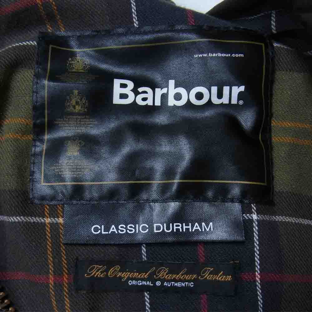 Barbour バブアー 1702249 国内正規品 CLASSIC DURHAM WAX JACKET クラシック ダーハム ダラム ワックス ジャケット カーキグレー系 表記無し【中古】