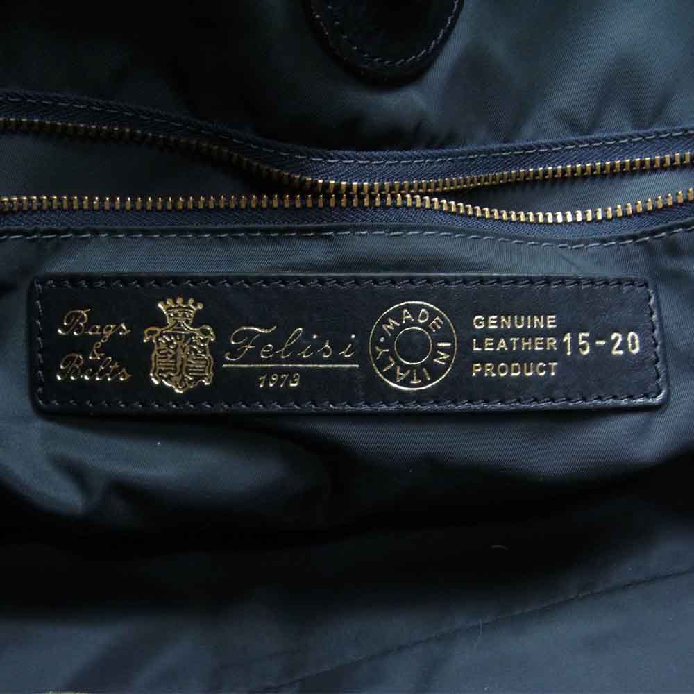 Felisi フェリージ 15/20 LD DS レザー トート バッグ ブラック系【中古】