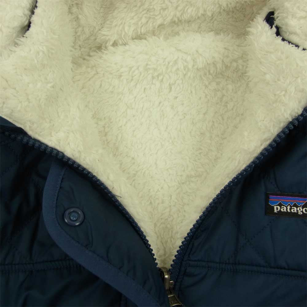 patagonia パタゴニア 18AW 68180 Girls' Reversible Dream Song Hoody ガールズ リバーシブル ドリーム ソング フーディ ネイビー系 XXL【中古】