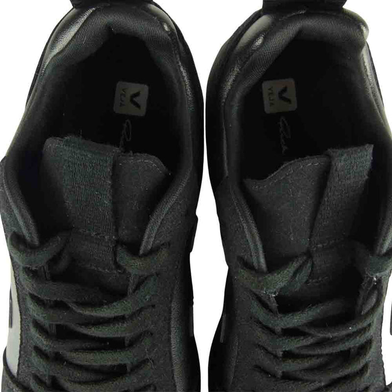 Rick Owens リックオウエンス 21SS Veja Hiking Sneaker VM21S6801 SLVE BLACK ベジャ レザー ハイキングスニーカー ブラック系 27㎝【美品】【中古】