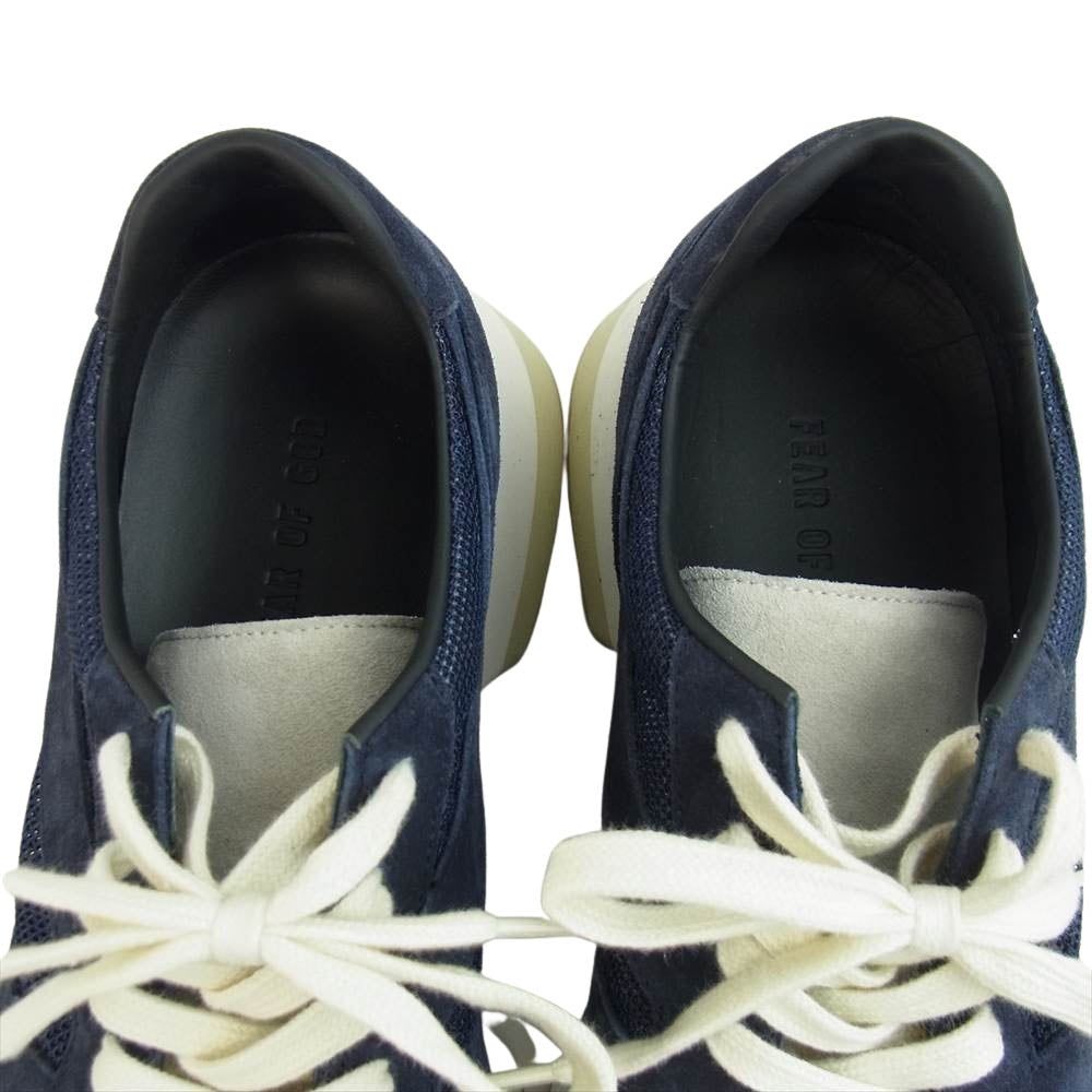 FEAR OF GOD フィアオブゴッド Vintage Runner ビンテージランナー スエード メッシュ スニーカー ネイビー系 42【極上美品】【中古】