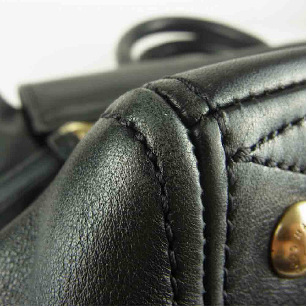 MARC BY MARC JACOBS マークバイマークジェイコブス 2way レザー バッグ ブラック系【中古】