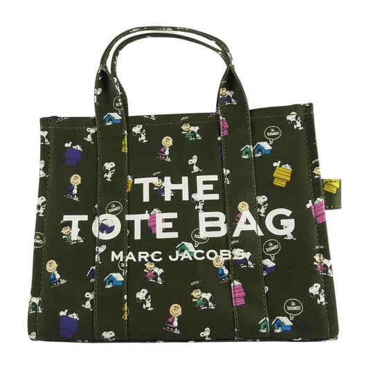 MARC JACOBS マークジェイコブス 21AW PEANUTS THE SMALL TOTE BAG ピーナッツ スヌーピー スモール トート バッグ カーキ系【新古品】【未使用】【中古】