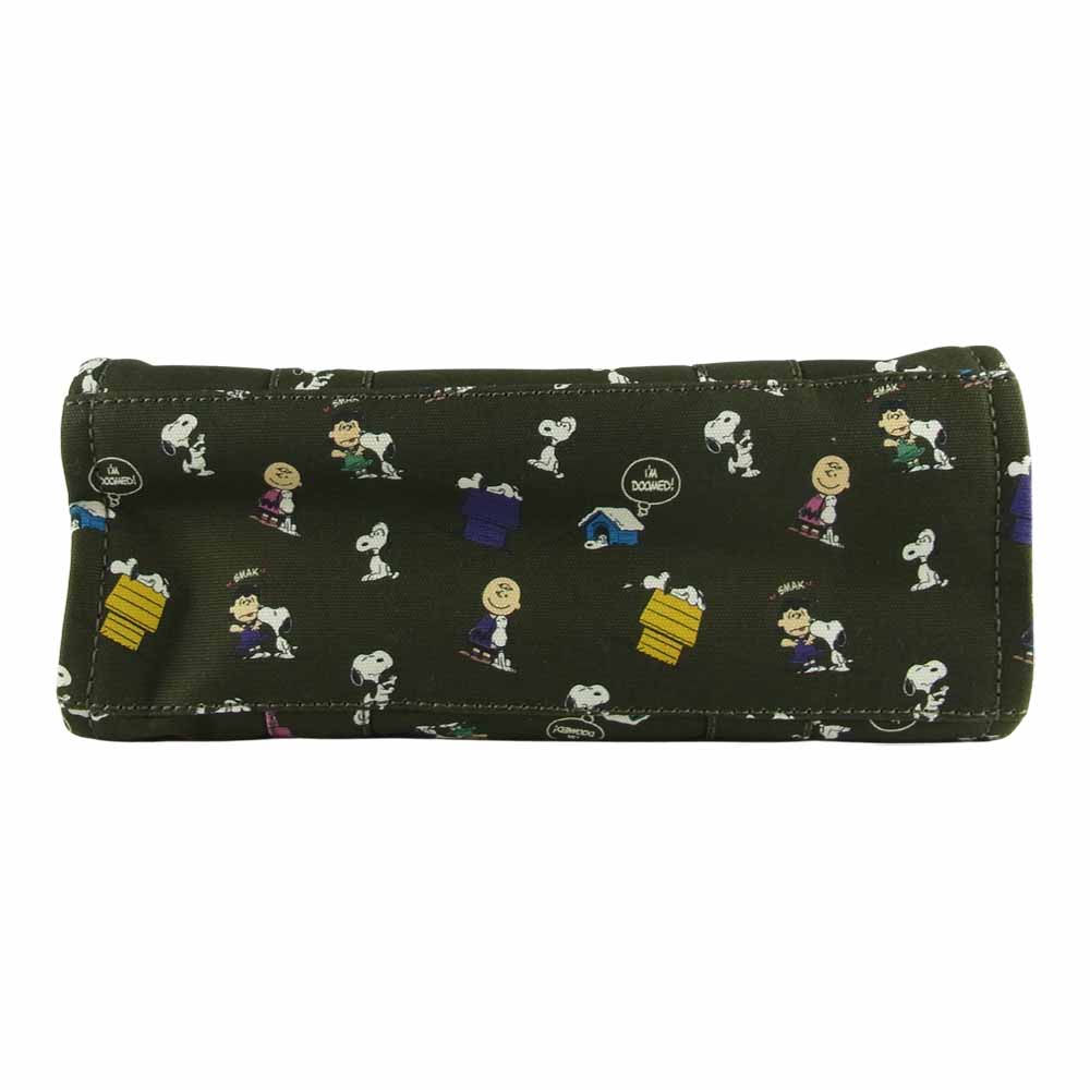 MARC JACOBS マークジェイコブス 21AW PEANUTS THE SMALL TOTE BAG ピーナッツ スヌーピー スモール トート バッグ カーキ系【新古品】【未使用】【中古】