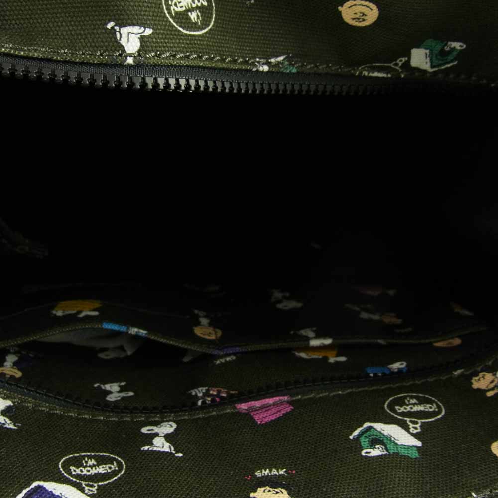 MARC JACOBS マークジェイコブス 21AW PEANUTS THE SMALL TOTE BAG ピーナッツ スヌーピー スモール トート バッグ カーキ系【新古品】【未使用】【中古】