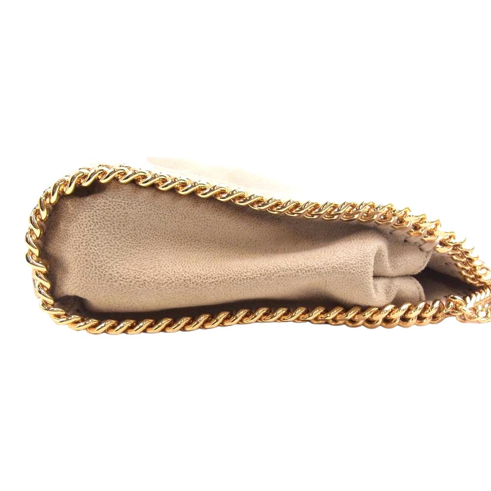 Stella McCartney ステラマッカートニー 371223 W9355 国内正規品 MINI TOTE FALABELLA ファラベラ チェーン ショルダー ミニトート バッグ ゴールド金具 ベージュ系【美品】【中古】