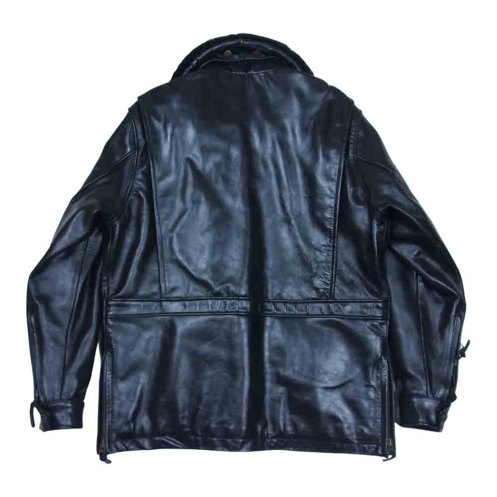 HARLEY DAVIDSON ハーレーダビッドソン ホースハイド レザー 襟ボア付き ジャケット ブラック系 M【中古】