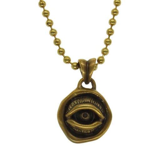 DEAF BREED デフブリード ST-42 EYE PENDANT ネックレス ゴールド系【極上美品】【中古】