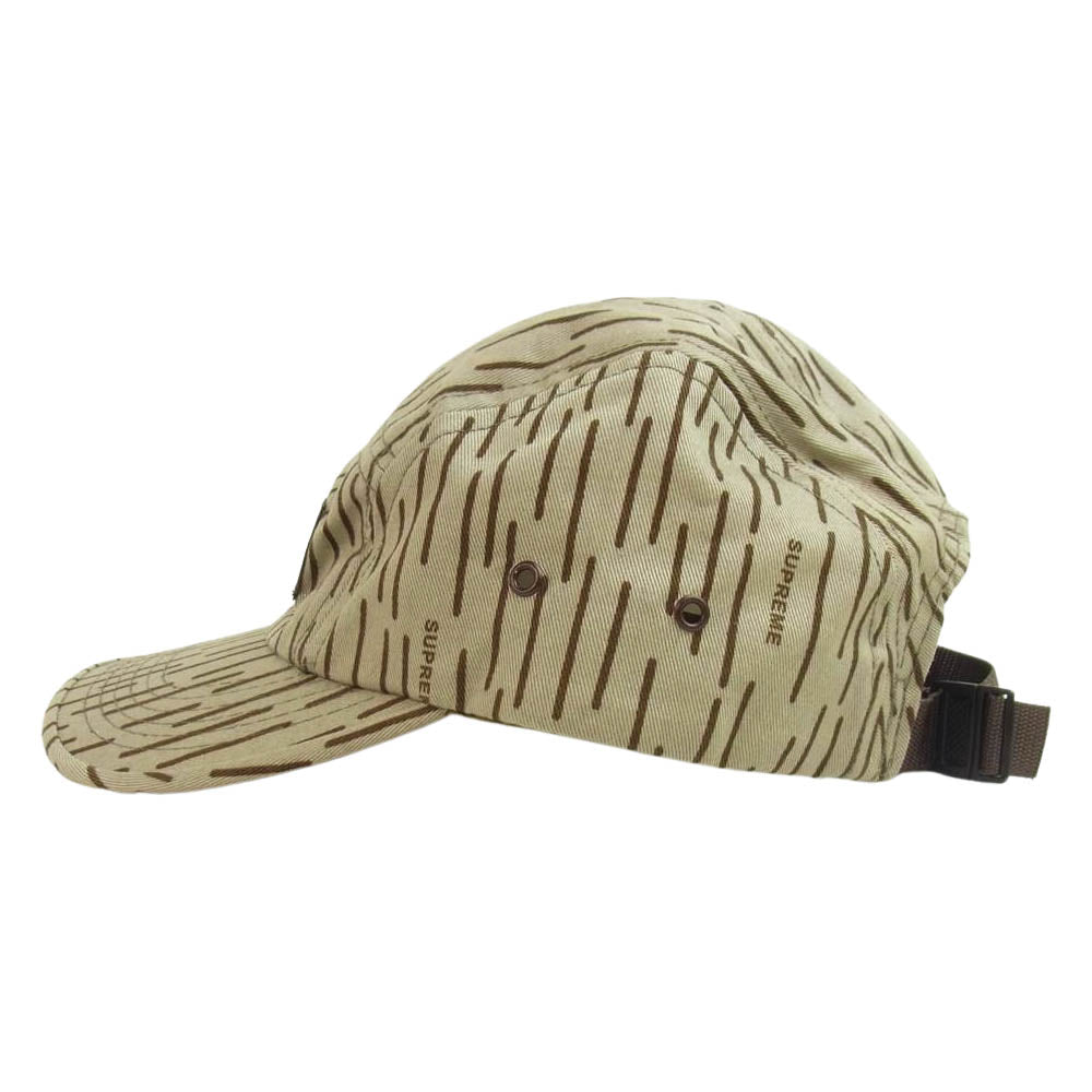 Supreme シュプリーム Raindrop Camo Cap レイン カモ キャンプキャップ カーキ系【極上美品】【中古】