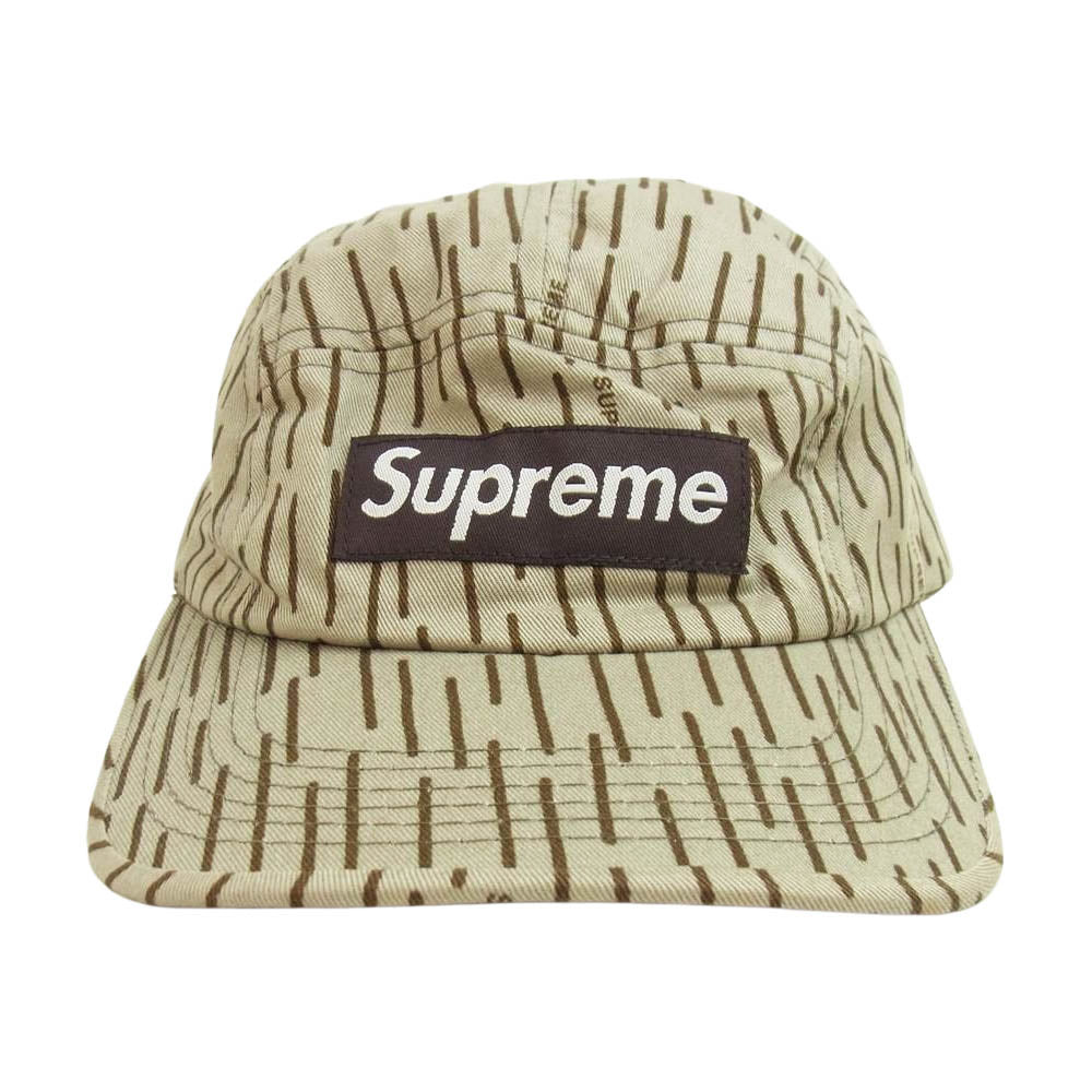 Supreme シュプリーム Raindrop Camo Cap レイン カモ キャンプキャップ カーキ系【極上美品】【中古】