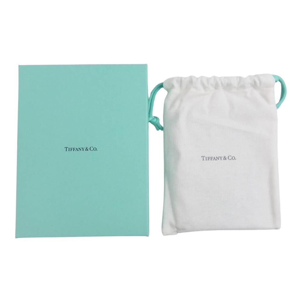 TIFFANY&Co. ティファニー レザー パスポート ケース ブラック系【美品】【中古】