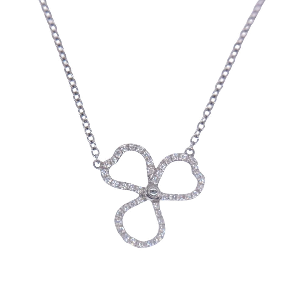 TIFFANY&Co. ティファニー ペーパーフラワー ダイヤモンド PT950 ネックレス シルバー系【中古】