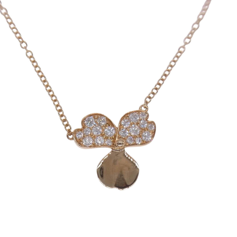 TIFFANY&Co. ティファニー K18 PAPER FLOWERS ペーパーフラワー ネックレス ゴールド系【中古】