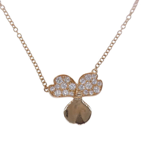TIFFANY&Co. ティファニー K18 PAPER FLOWERS ペーパーフラワー ネックレス ゴールド系【中古】