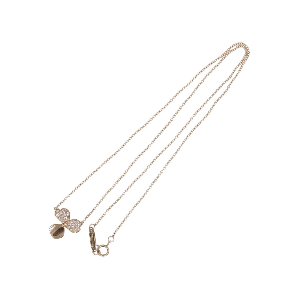 TIFFANY&Co. ティファニー K18 PAPER FLOWERS ペーパーフラワー ネックレス ゴールド系【中古】