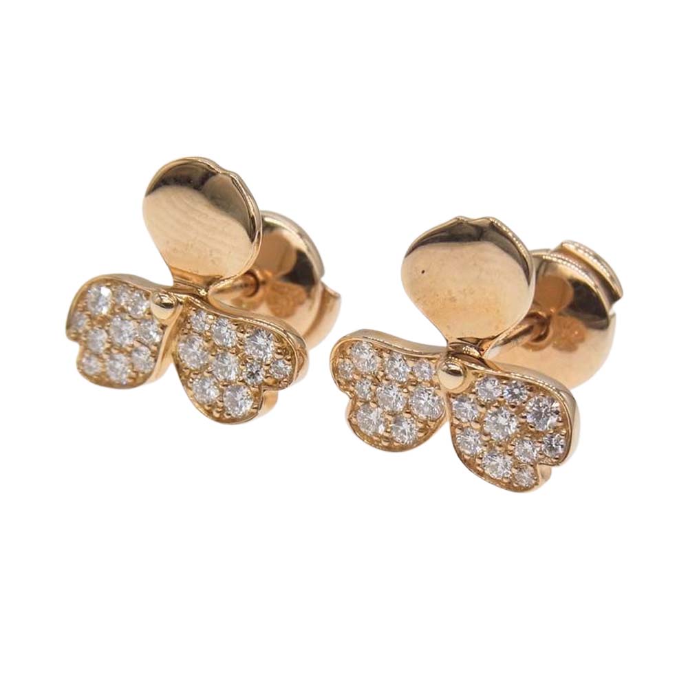 TIFFANY&Co. ティファニー K18 PAPER FLOWERS ペーパーフラワーダイヤ ピアス ゴールド系【中古】