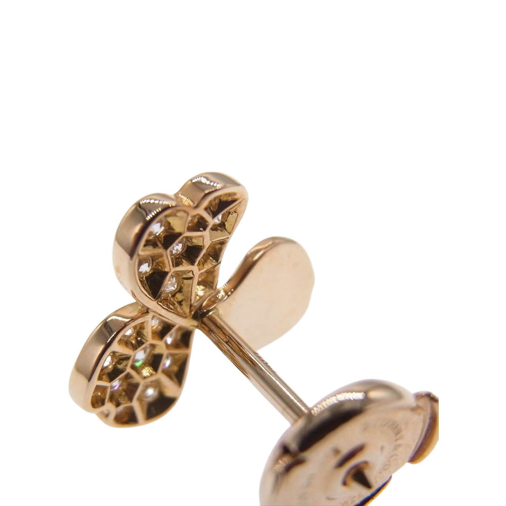 TIFFANY&Co. ティファニー K18 PAPER FLOWERS ペーパーフラワーダイヤ ピアス ゴールド系【中古】