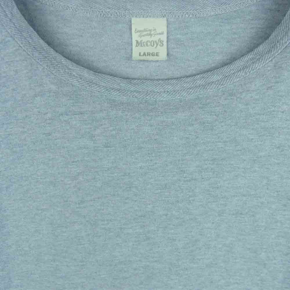 The REAL McCOY'S ザリアルマッコイズ SOLID TEE 半袖 Tシャツ グレー系 L【中古】