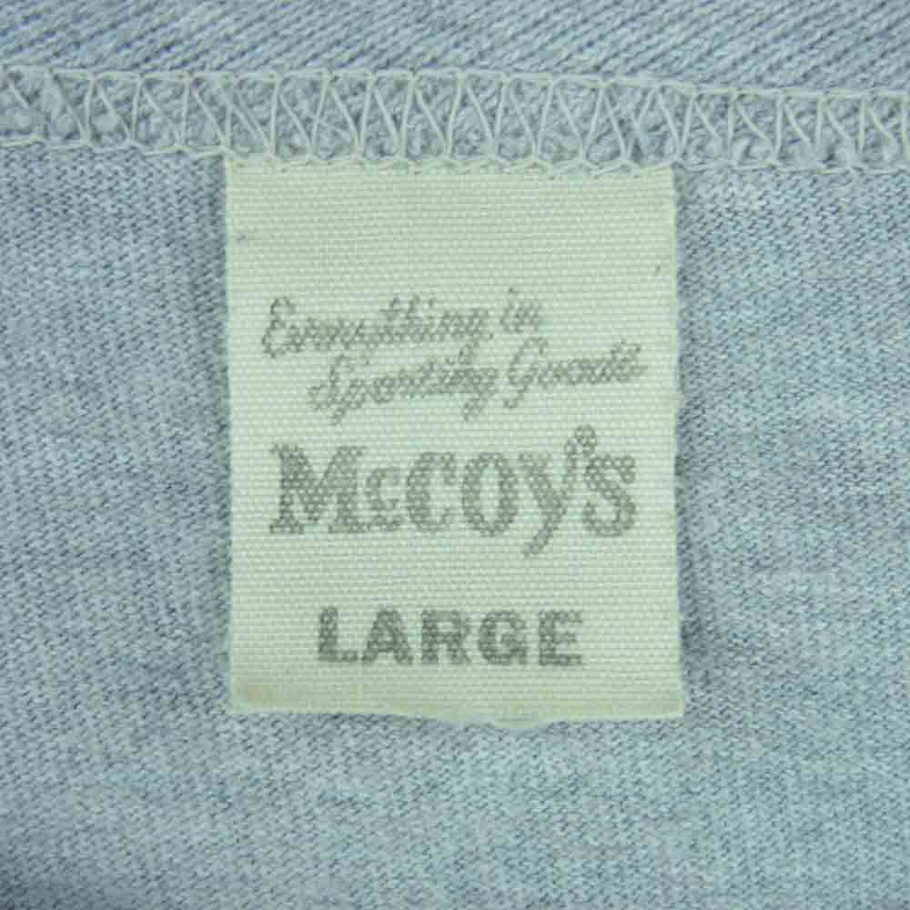 The REAL McCOY'S ザリアルマッコイズ SOLID TEE 半袖 Tシャツ グレー系 L【中古】
