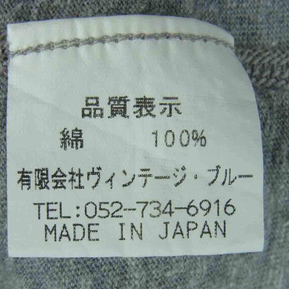 BLACK SIGN ブラックサイン Henly Neck ヘンリーネック 半袖 Tシャツ コットン 日本製 グレー系【中古】