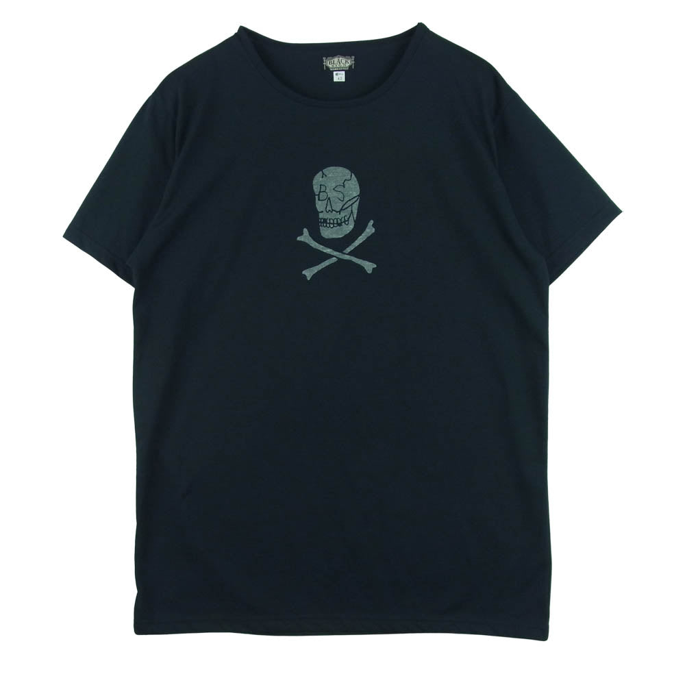 BLACK SIGN ブラックサイン RITUAL SKULL COOLING スカル プリント 半袖 Tシャツ 日本製 ブラック系 42【中古】