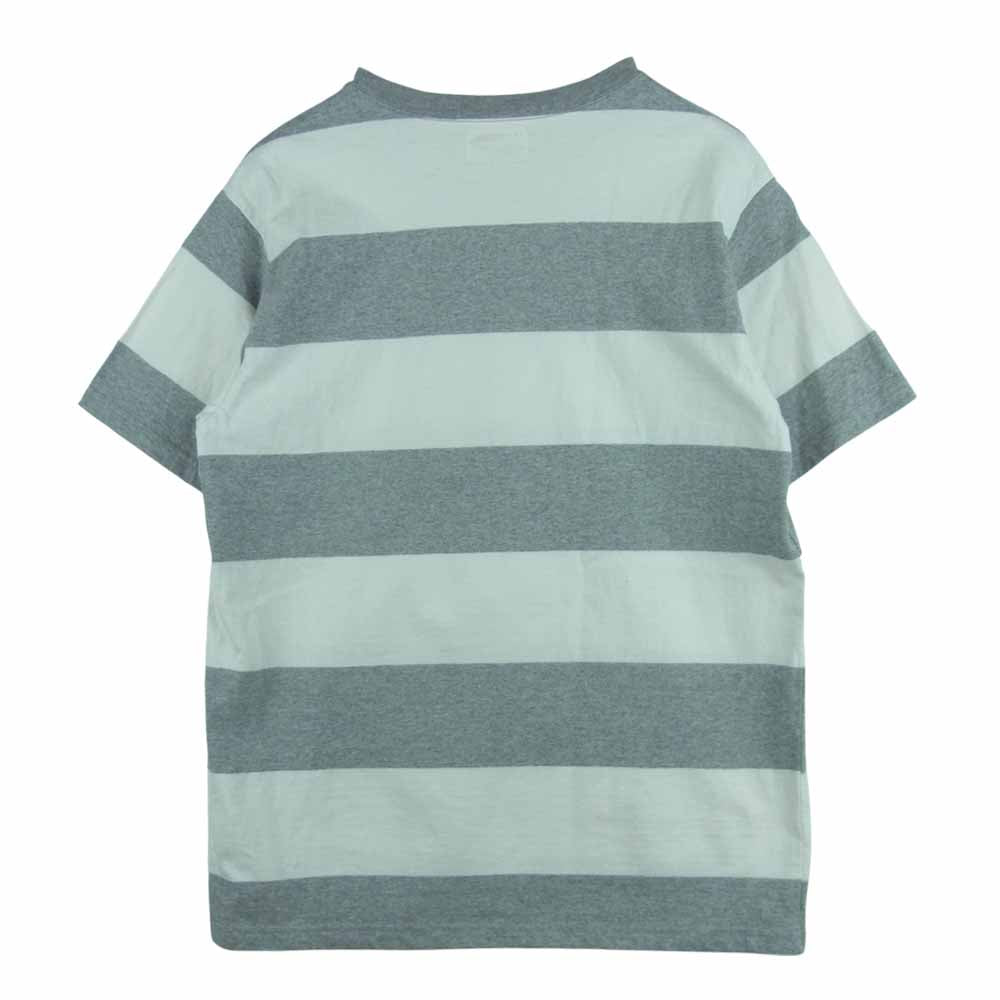 The REAL McCOY'S ザリアルマッコイズ McCoY SPORTSWEAR マッコイ スポーツ ウェア ボーダー Tシャツ グレー系 ホワイト系 38【中古】