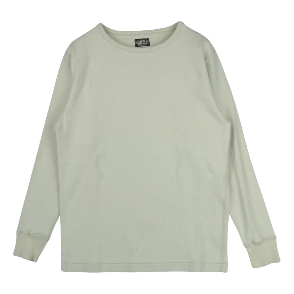 BLACK SIGN ブラックサイン CREW NECK AMISH クルーネック アーミッシュ 長袖 カットソー ベージュ系 40【中古】