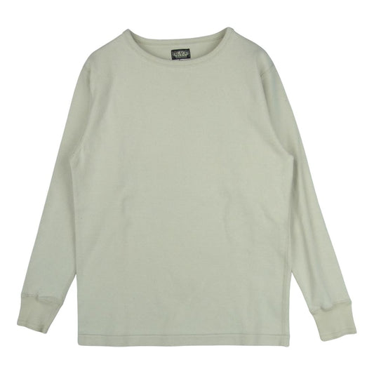 BLACK SIGN ブラックサイン CREW NECK AMISH クルーネック アーミッシュ 長袖 カットソー ベージュ系 40【中古】