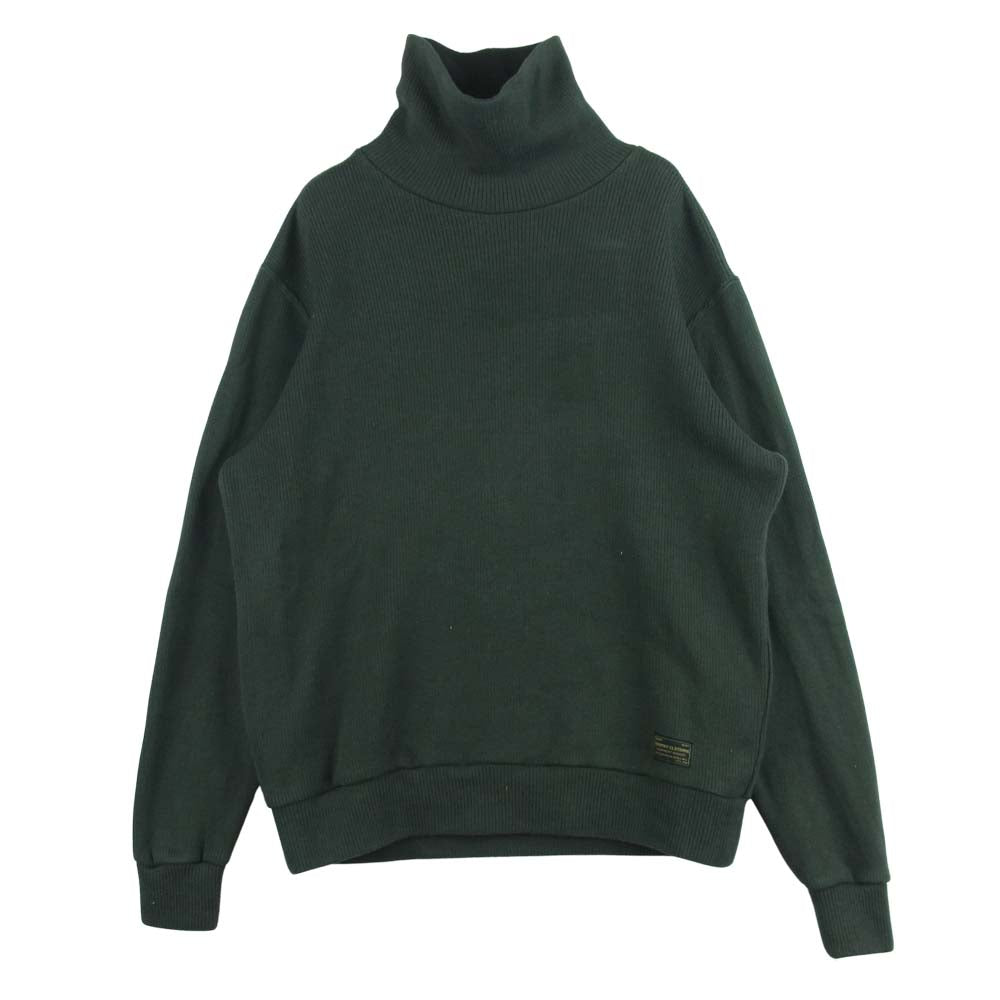 トロフィークロージング Naval High-Neck ハイネック タートルネック ニット セーター ダークグリーン系 S 36【中古】