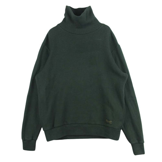 トロフィークロージング Naval High-Neck ハイネック タートルネック ニット セーター ダークグリーン系 S 36【中古】