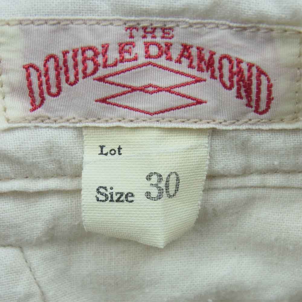 The REAL McCOY'S ザリアルマッコイズ THE DOUBLE DAIAMOND ダブル ダイヤモンド リネン シンチバック パンツ グレイッシュベージュ系 30【中古】