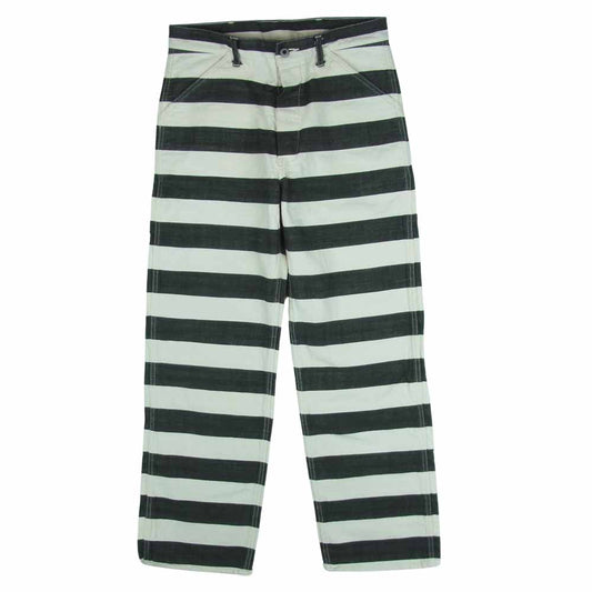 The REAL McCOY'S ザリアルマッコイズ PRISONER TROUSERS プリズナー トラウザーズ パンツ ダークグレー系 オフホワイト系【中古】