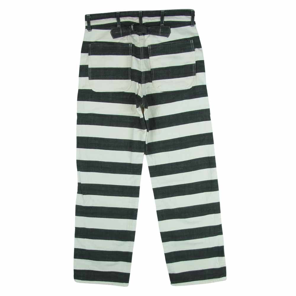The REAL McCOY'S ザリアルマッコイズ PRISONER TROUSERS プリズナー トラウザーズ パンツ ダークグレー系 オフホワイト系【中古】