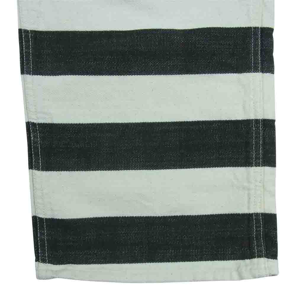 The REAL McCOY'S ザリアルマッコイズ PRISONER TROUSERS プリズナー トラウザーズ パンツ ダークグレー系 オフホワイト系【中古】