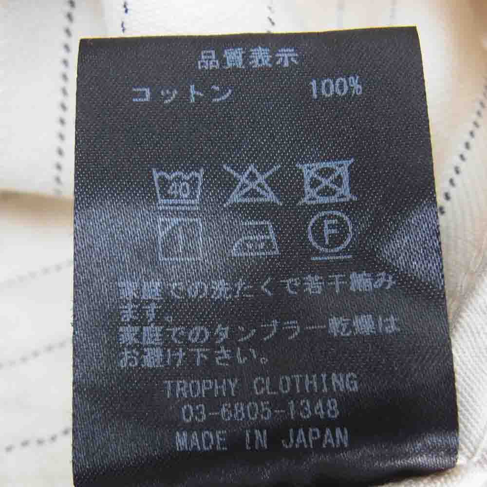 トロフィークロージング COKE STRIPE PAINTER PANTS コーク ストライプ ペインター パンツ オフホワイト系 32【美品】【中古】