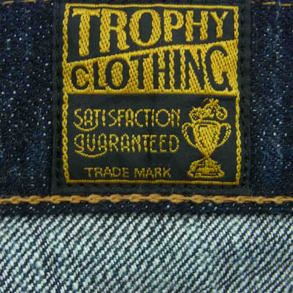 トロフィークロージング セルビッチ ボタンフライ デニム パンツ コットン インディゴブルー系 31【美品】【中古】