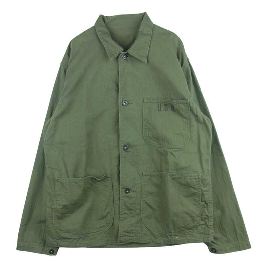 The REAL McCOY'S ザリアルマッコイズ N-3 UTILITY JACKET ヘリンボーン ユーティリティ ジャケット カーキ系【中古】