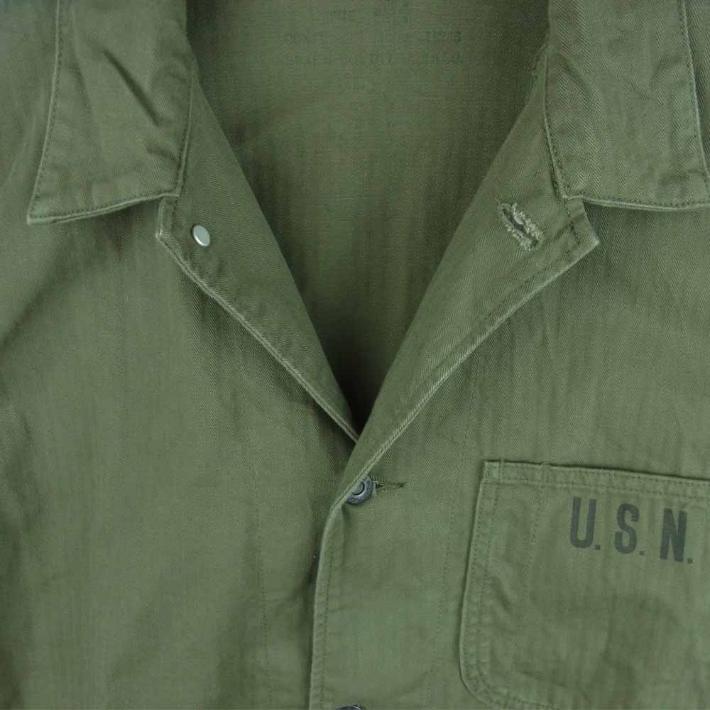 The REAL McCOY'S ザリアルマッコイズ N-3 UTILITY JACKET ヘリンボーン ユーティリティ ジャケット カーキ系【中古】