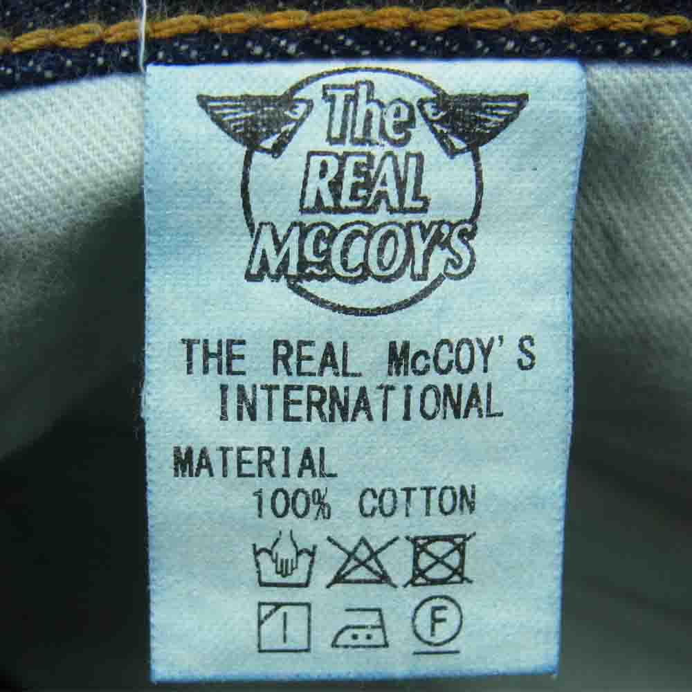 The REAL McCOY'S ザリアルマッコイズ Lot.004 テーパード デニム パンツ インディゴブルー系 W30L32【美品】【中古】