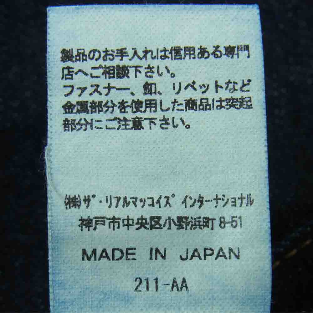 The REAL McCOY'S ザリアルマッコイズ Lot.004 テーパード デニム パンツ インディゴブルー系 W30L32【美品】【中古】